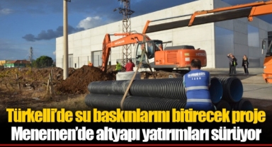 Menemen’de altyapı yatırımları sürüyor