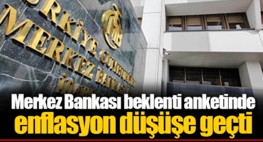 Merkez Bankası beklenti anketinde enflasyon düşüşe geçti