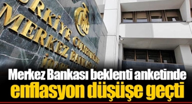 Merkez Bankası beklenti anketinde enflasyon düşüşe geçti