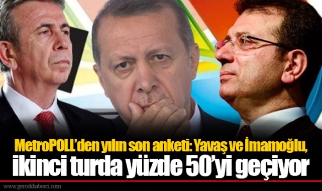 MetroPOLL’den yılın son anketi: Mansur Yavaş ve Ekrem İmamoğlu, ikinci turda yüzde 50’yi geçiyor