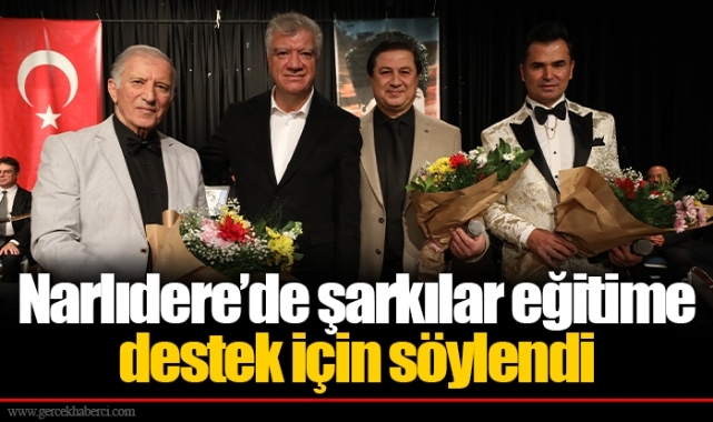 Narlıdere’de şarkılar eğitime destek için söylendi