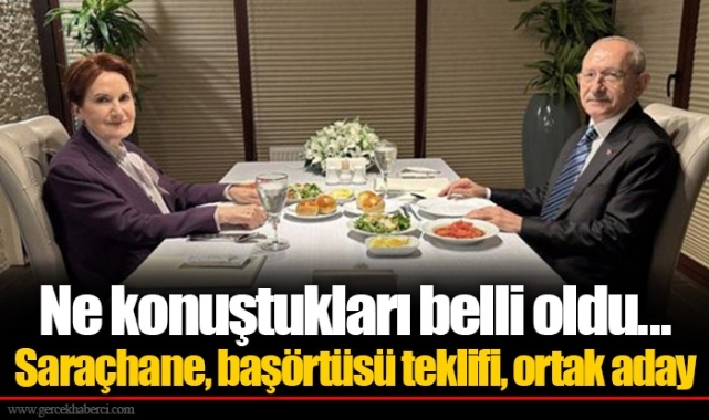 Ne konuştukları belli oldu...  Saraçhane, başörtüsü teklifi, ortak aday