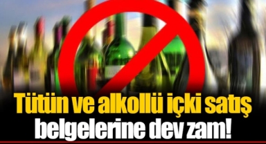 Resmi Gazete'de yayımlandı Tütün ve alkollü içki satış belgelerine dev zam!