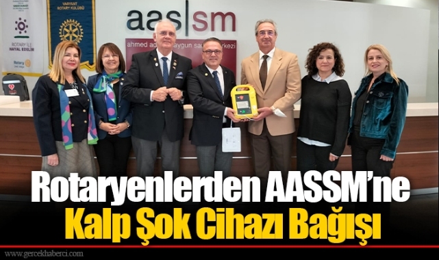 Rotaryenlerden AASSM’ne Kalp Şok Cihazı Bağışı