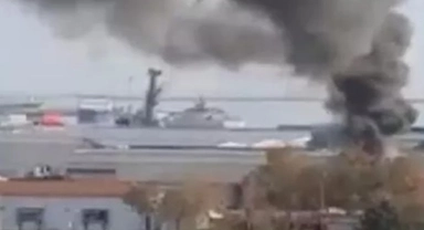 Samsun limanında patlama...