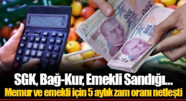 SGK, Bağ-Kur, Emekli Sandığı… Memur ve emekli için 5 aylık zam oranı netleşti