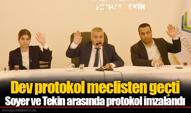 Soyer ve Tekin arasında protokol imzalandı