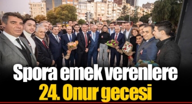 Spora emek verenlere 24. Onur gecesi