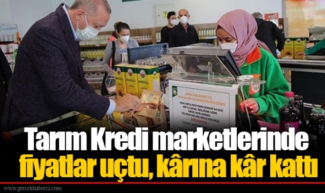 Tarım Kredi marketlerinde fiyatlar uçtu, kârına kâr kattı