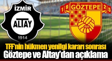 TFF'nin hükmen yenilgi kararı sonrası Göztepe ve Altay'dan açıklama