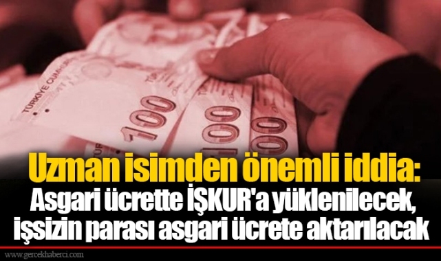 Uzman isimden önemli iddia: Asgari ücrette İŞKUR'a yüklenilecek, işsizin parası asgari ücrete aktarılacak