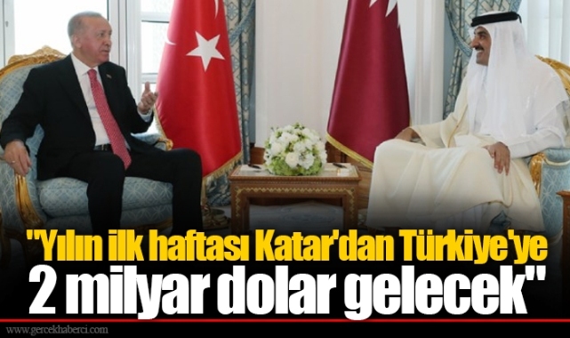 "Yılın ilk haftası Katar'dan Türkiye'ye 2 milyar dolar gelecek"