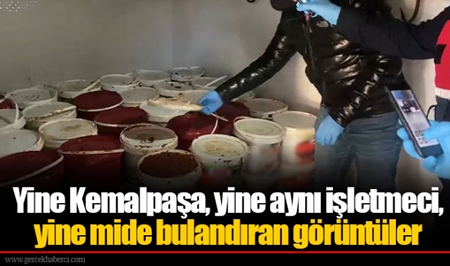 Yine Kemalpaşa, yine aynı işletmeci, yine mide bulandıran görüntüler