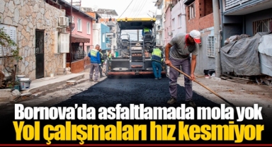 Yol çalışmaları hız kesmiyor