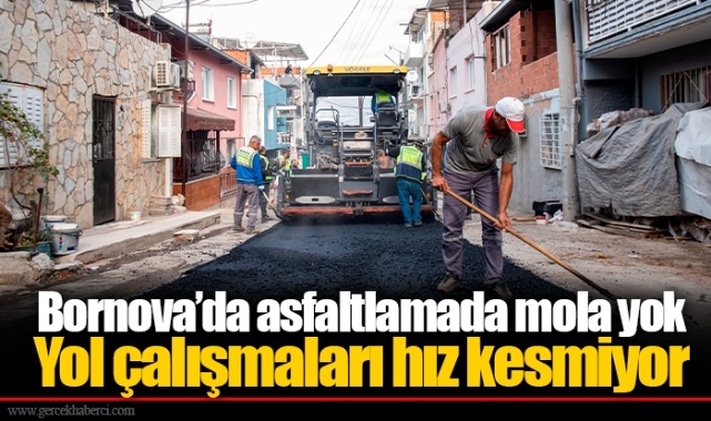Yol çalışmaları hız kesmiyor