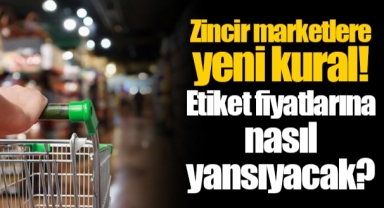 Zincir marketlere yeni kural! Etiket fiyatlarına nasıl yansıyacak?