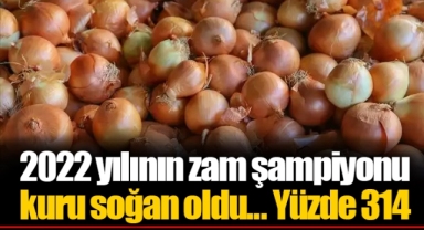 2022 yılının zam şampiyonu kuru soğan oldu... Yüzde 314