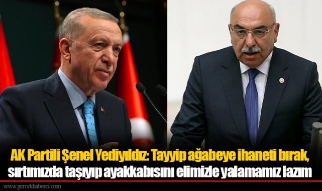 AK Partili Şenel Yediyıldız: Tayyip ağabeye ihaneti bırak, sırtımızda taşıyıp ayakkabısını elimizle yalamamız lazım