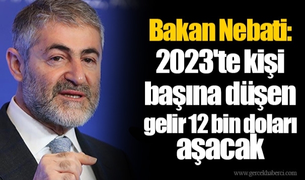 Bakan Nebati: 2023'te kişi başına düşen gelir 12 bin doları aşacak