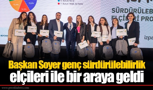 Başkan Soyer genç sürdürülebilirlik elçileri ile bir araya geldi