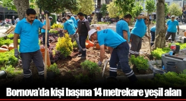 Bornova’da kişi başına 14 metrekare yeşil alan
