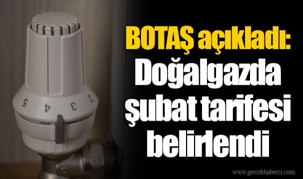 BOTAŞ açıkladı: Doğalgazda şubat tarifesi belirlendi