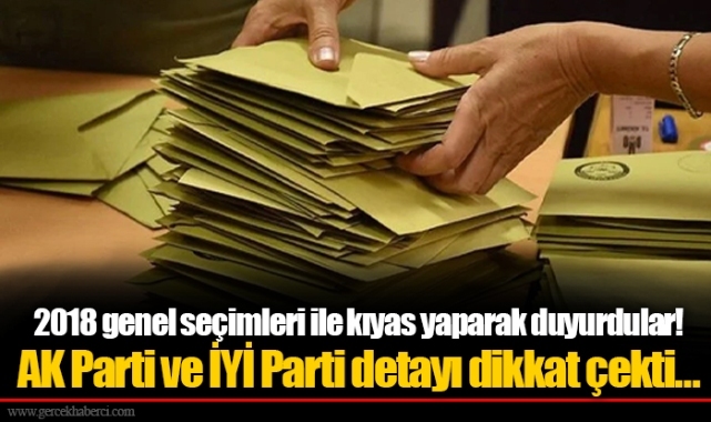 Bu anket çok konuşulur! 2018 genel seçimleri ile kıyas yaparak duyurdular! AK Parti ve İYİ Parti detayı dikkat çekti…