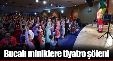Bucalı miniklere tiyatro şöleni