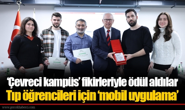 ‘Çevreci kampüs’ fikirleriyle ödül aldılar
