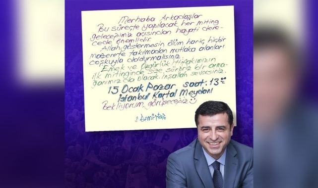 Demirtaş'tan mitinge çağrı: Kim kimi kapatacakmış, AKP'ye gösterelim