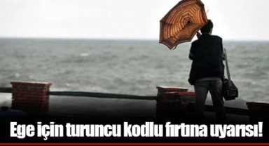 Ege için turuncu kodlu fırtına uyarısı!