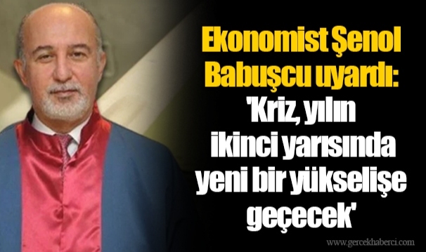Ekonomist Şenol Babuşcu uyardı: 'Kriz, yılın ikinci yarısında yeni bir yükselişe geçecek'