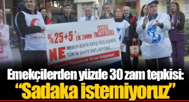 Emekçilerden yüzde 30 zam tepkisi “Sadaka istemiyoruz”