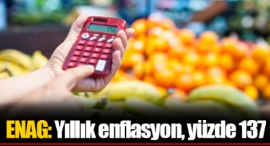 ENAG: Yıllık enflasyon, yüzde 137