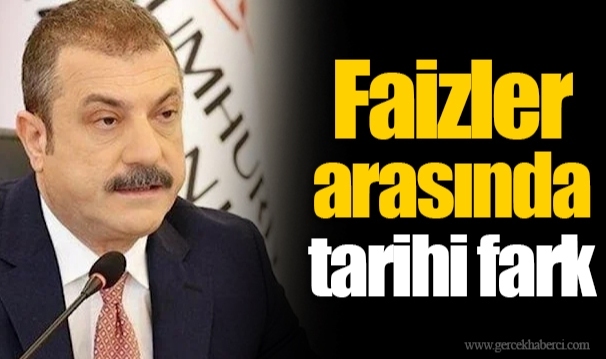 Faizler arasında tarihi fark