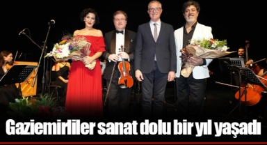 Gaziemirliler sanat dolu bir yıl yaşadı