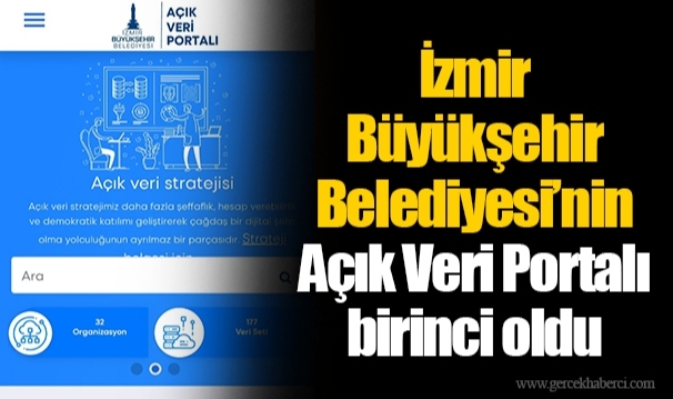 İzmir Büyükşehir Belediyesi’nin Açık Veri Portalı birinci oldu