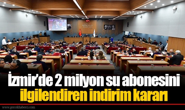 İzmir’de 2 milyon su abonesini ilgilendiren indirim kararı
