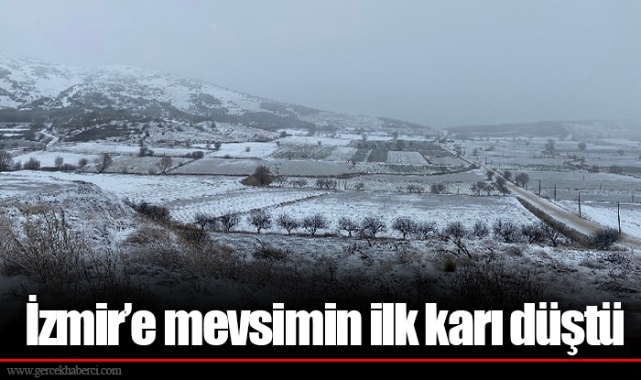 İzmir’e mevsimin ilk karı düştü