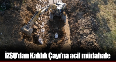 İZSU’dan Kaklık Çayı’na acil müdahale