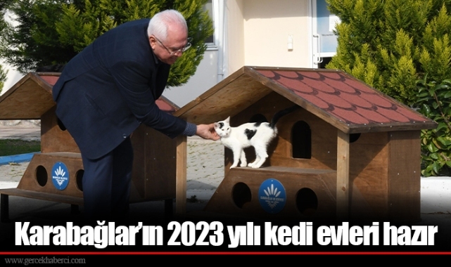 Karabağlar’ın 2023 yılı kedi evleri hazır