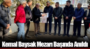Kemal Baysak Mezarı Başında Anıldı