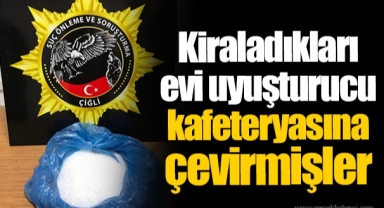 Kiraladıkları evi uyuşturucu kafeteryasına çevirmişler