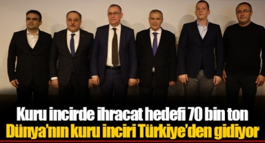 Kuru incirde ihracat hedefi 70 bin ton