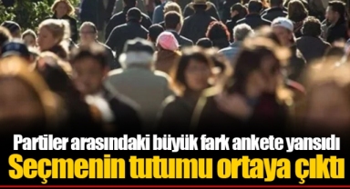 Partiler arasındaki büyük fark ankete yansıdı Seçmenin tutumu ortaya çıktı