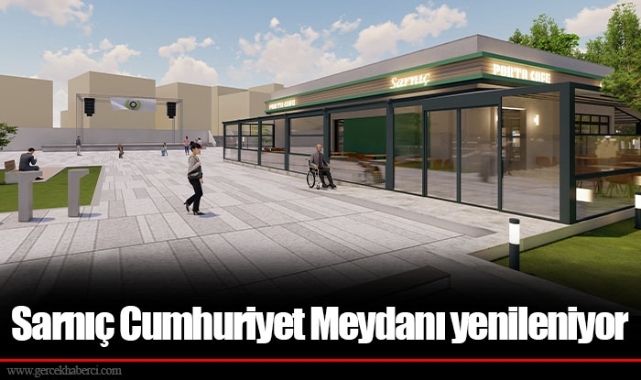 Sarnıç Cumhuriyet Meydanı yenileniyor