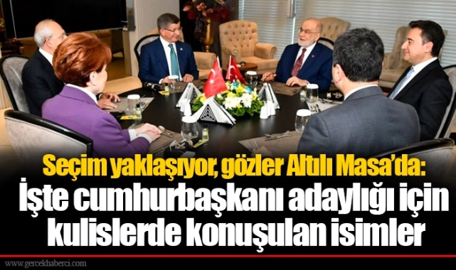 Seçim yaklaşıyor, gözler Altılı Masa’da: İşte cumhurbaşkanı adaylığı için kulislerde konuşulan isimler