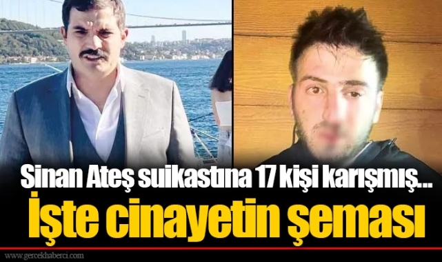 Sinan Ateş suikastına 17 kişi karışmış... İşte cinayetin şeması