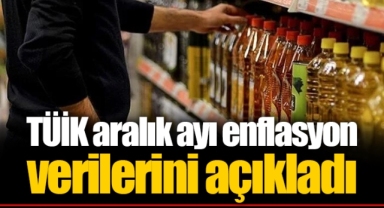 TÜİK aralık ayı enflasyon verilerini açıkladı