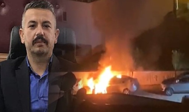 Ülkü Ocakları Başkanı’nın otomobili kundaklandı